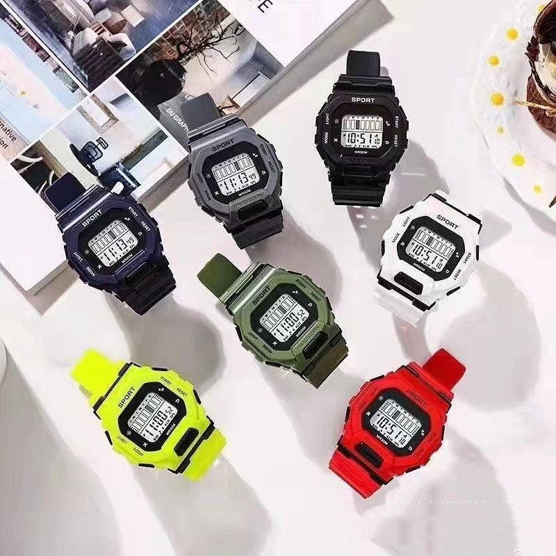 Electronic Watch For Waterproof Sports Of Middle School Students