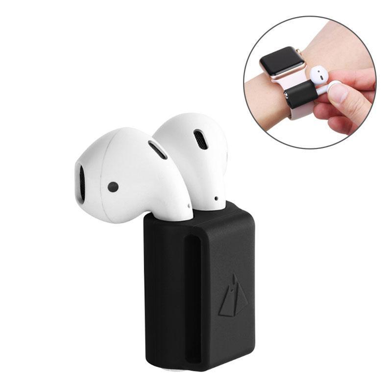 Compatible with Apple, Anti-Lost Silicone Holder Strap for AirPods