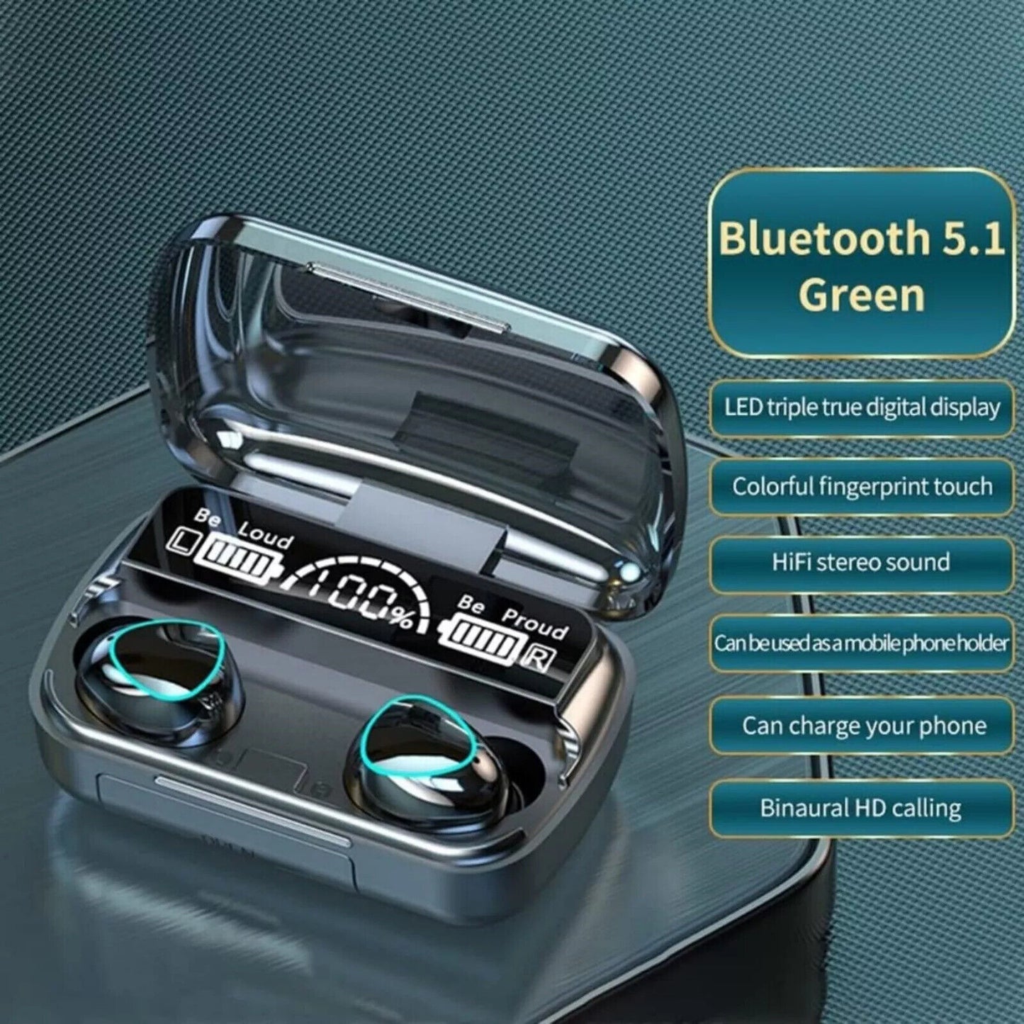 Bluetooth Wireless Headphones TWS Earphones Mini In-Ear Pods For  Android