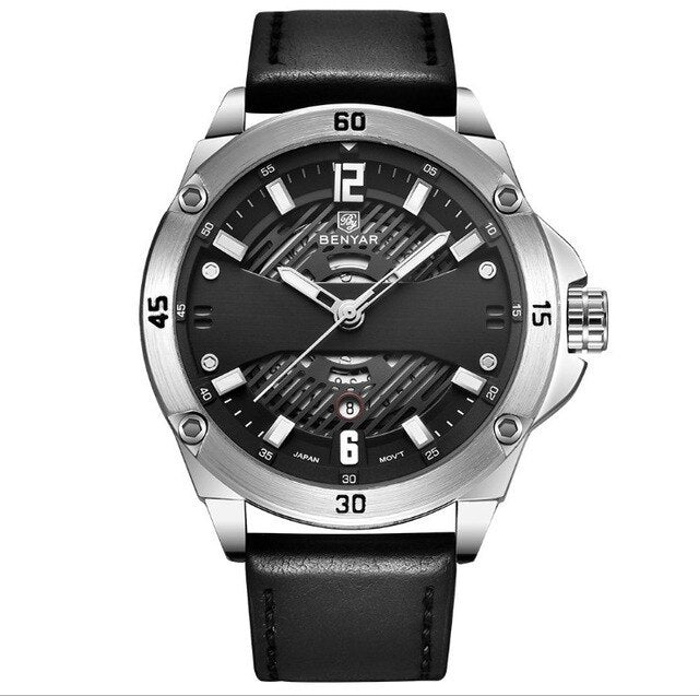 Men's Quartz Multifunction Sports Waterproof Watch