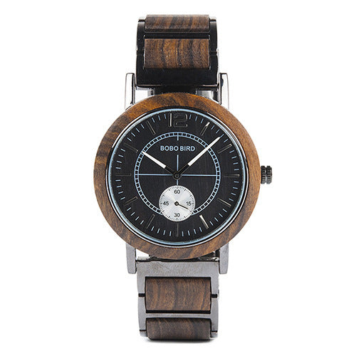 BOBOBIRD Wooden Watch Couple Watch Wooden Hand Mount