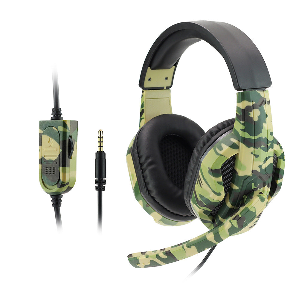 Fashion Wired Gaming Camouflage Headset