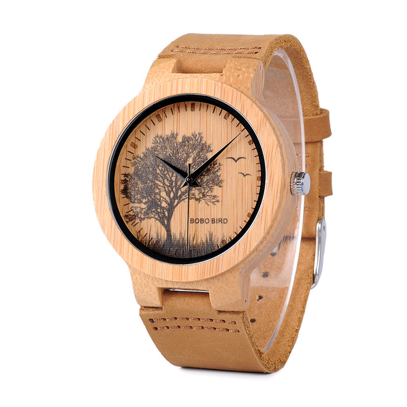 Literary Retro Watch Bamboo Watch