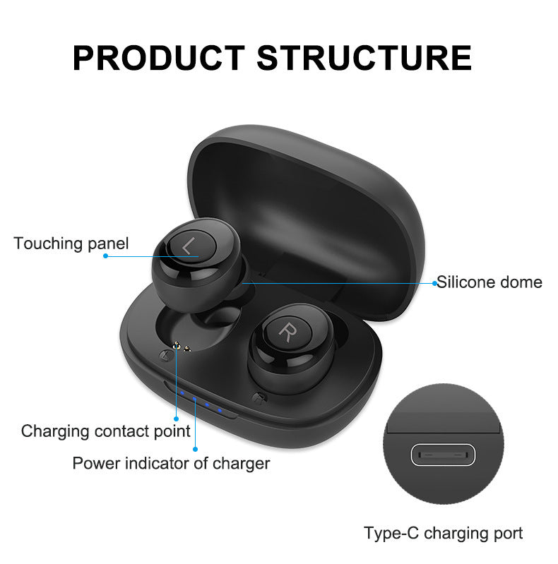 H001 Rechargeable Bluetooth Digital Headset Sound Amplifier