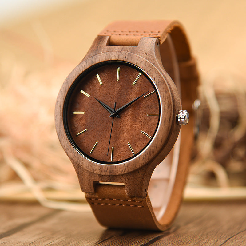 Wooden Watch In European And American Style