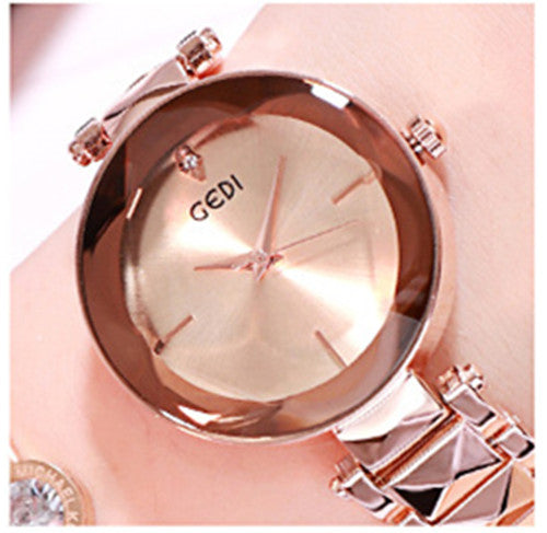 New Women's Fashion Personalized Trend Atmosphere Watch Steel Belt Women's Watch