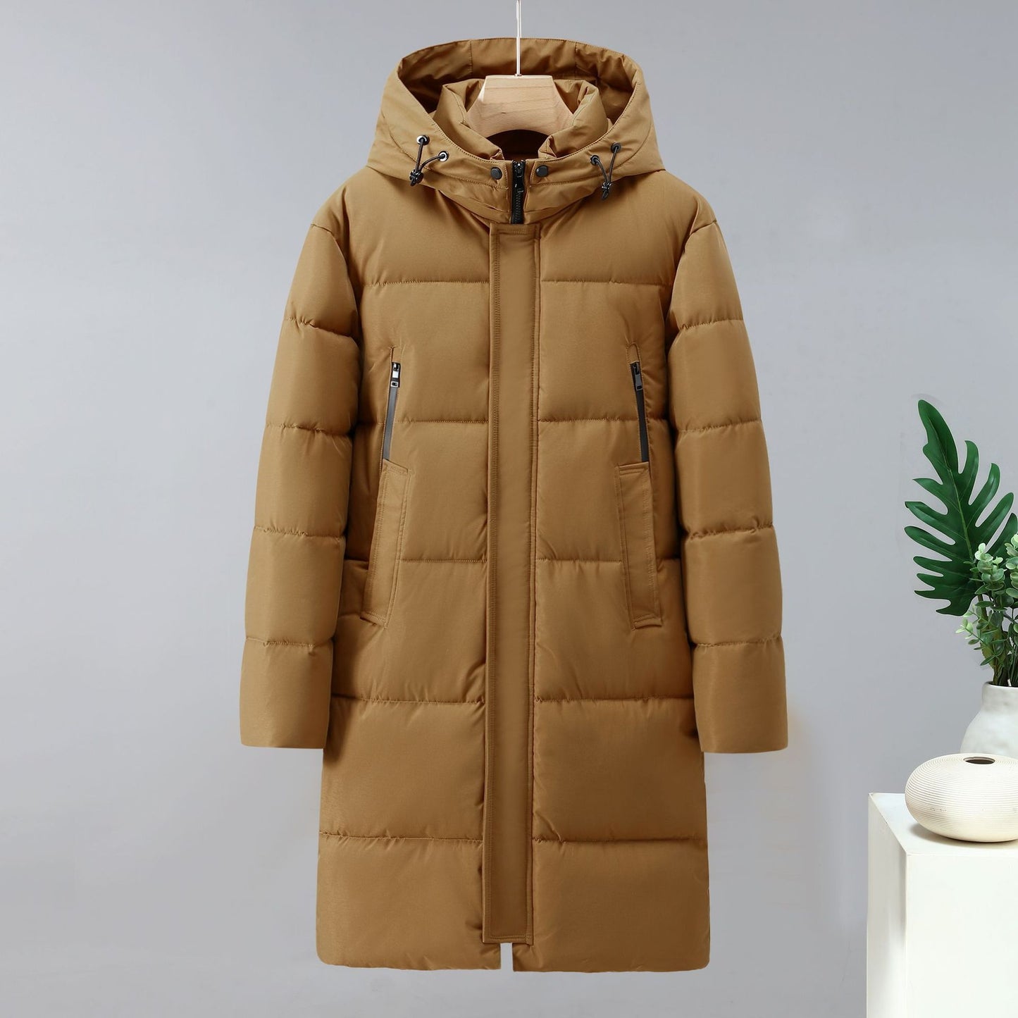 Outdoor Windproof Warm Overknee Thickened Men's Coat