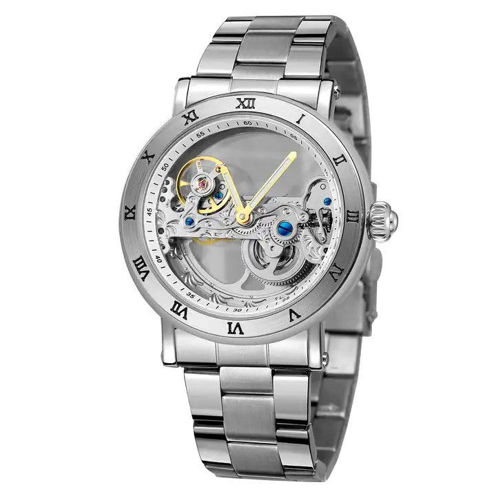 Fashion Double-sided Hollow Movement Automatic Mechanical Watch