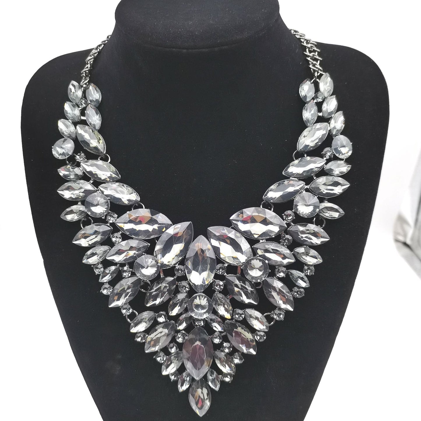 Full Diamond Exaggerated Rhinestone All-match Necklace