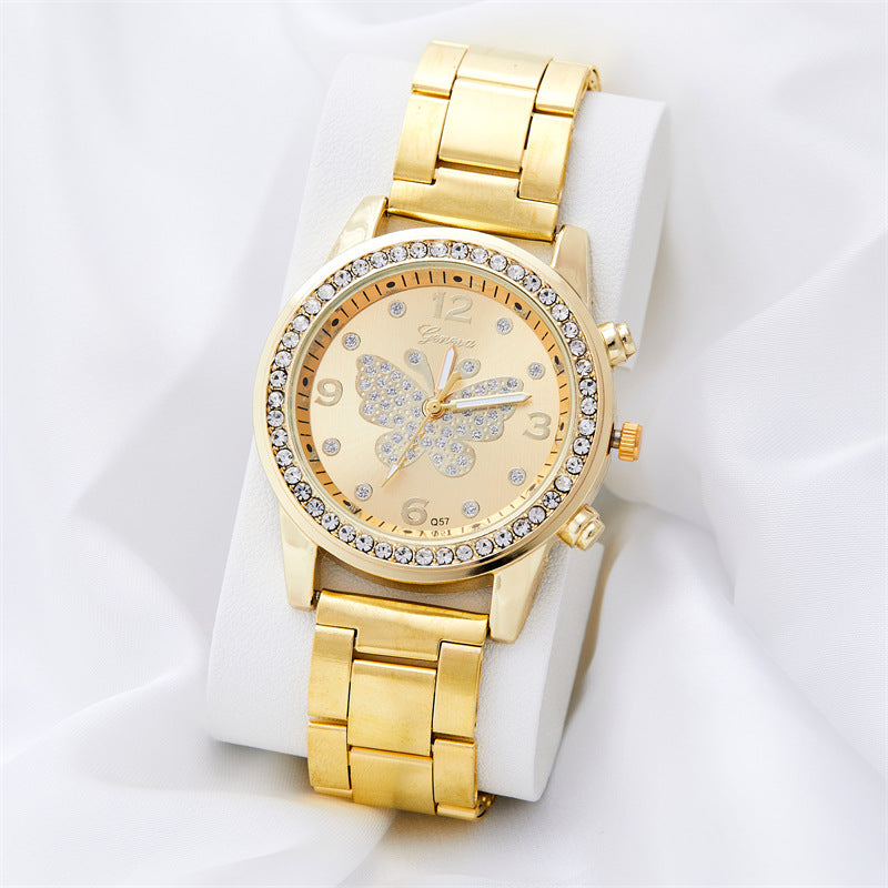 Diamond Embedded Watch Luxury Starry Quartz