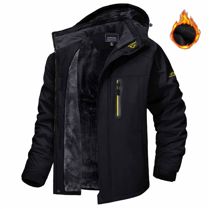 Winter Long Sleeved Windproof Ski Jacket Down