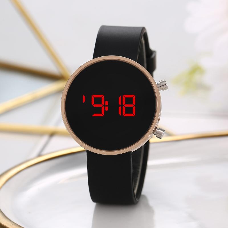 Round LED Cute Fashion Casual Metal Electronic Watch