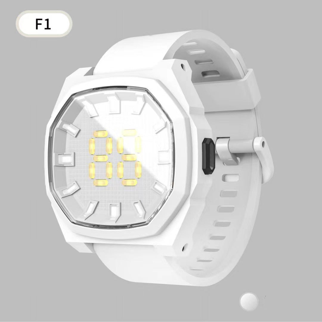 LED Electronic F1 Square 3D Digital Sports Kids Watch