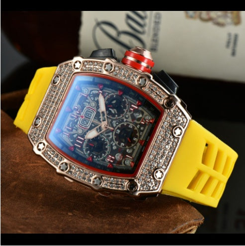 Business Men's Ghost Head Fashion Diamond Gypsophila Watch