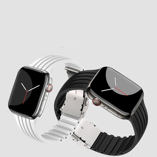 Silicone Stripe IWatch Strap For Men And Women