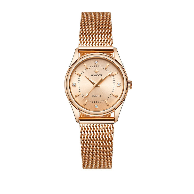 Women's Mesh Strap Quartz Watch Waterproof Student