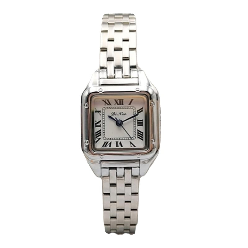 Fashion Square Simple Steel Band Quartz Watch