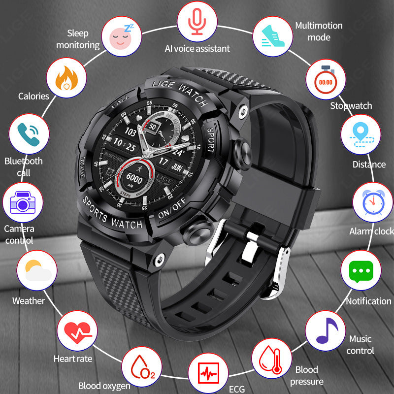 Blood Oxygen Monitoring Sleep Bluetooth Calling Smart Watch