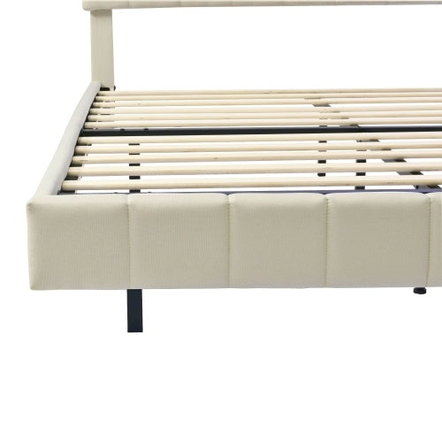 Linen Flat Double Bed