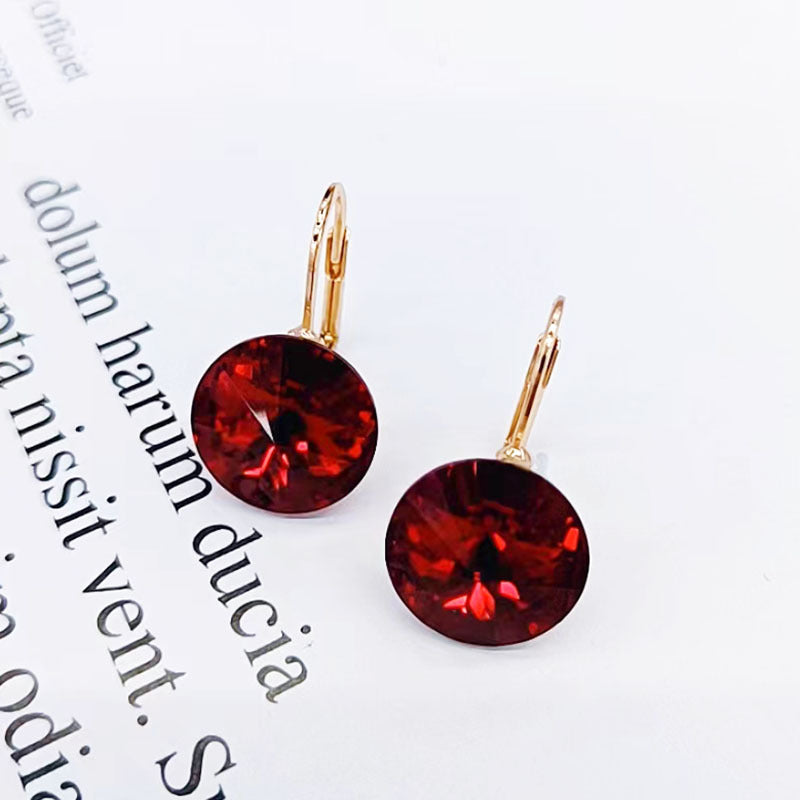 High-grade Multicolor Crystal Earrings For Women