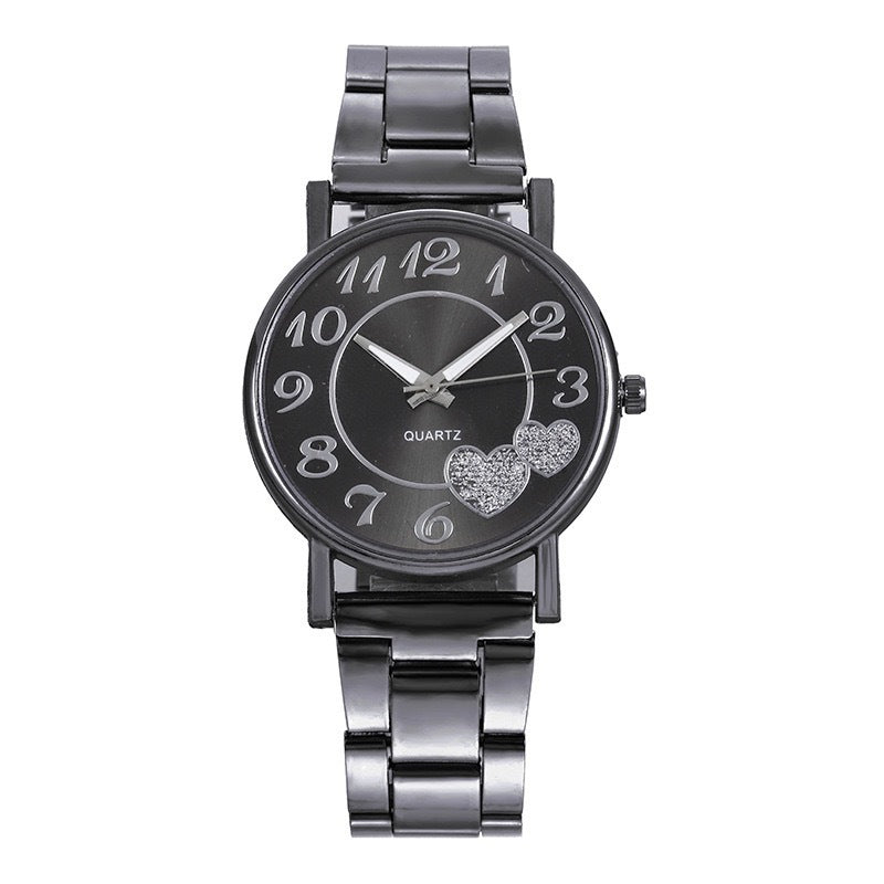 Women's Steel Band Love Quartz Watch