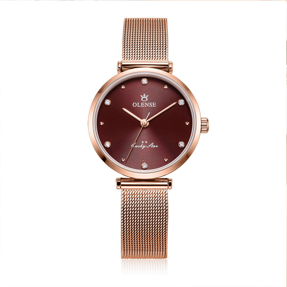 Ladies Watch Stainless Steel Fashion Mesh Strap