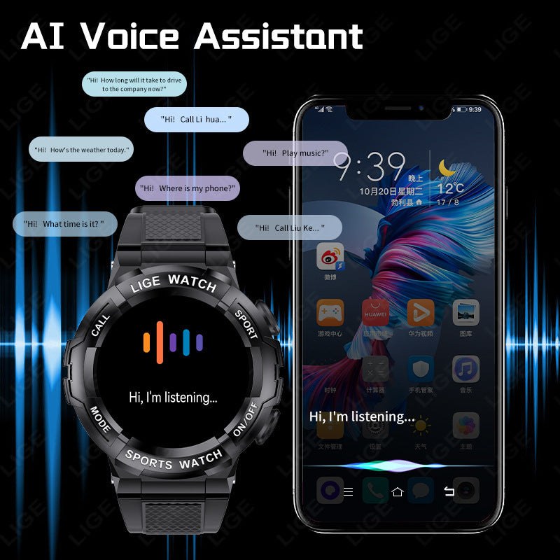 Blood Oxygen Monitoring Sleep Bluetooth Calling Smart Watch