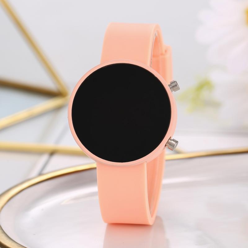 Round LED Cute Fashion Casual Metal Electronic Watch