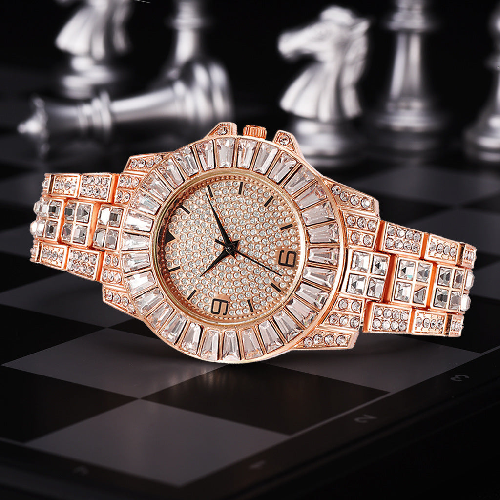 Ladies Hip Hop Chain Full Diamond Watch