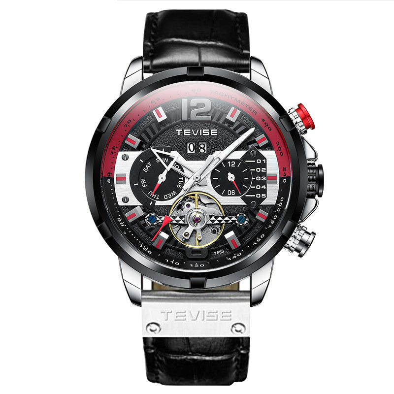 Automatic waterproof multifunctional men's mechanical watch