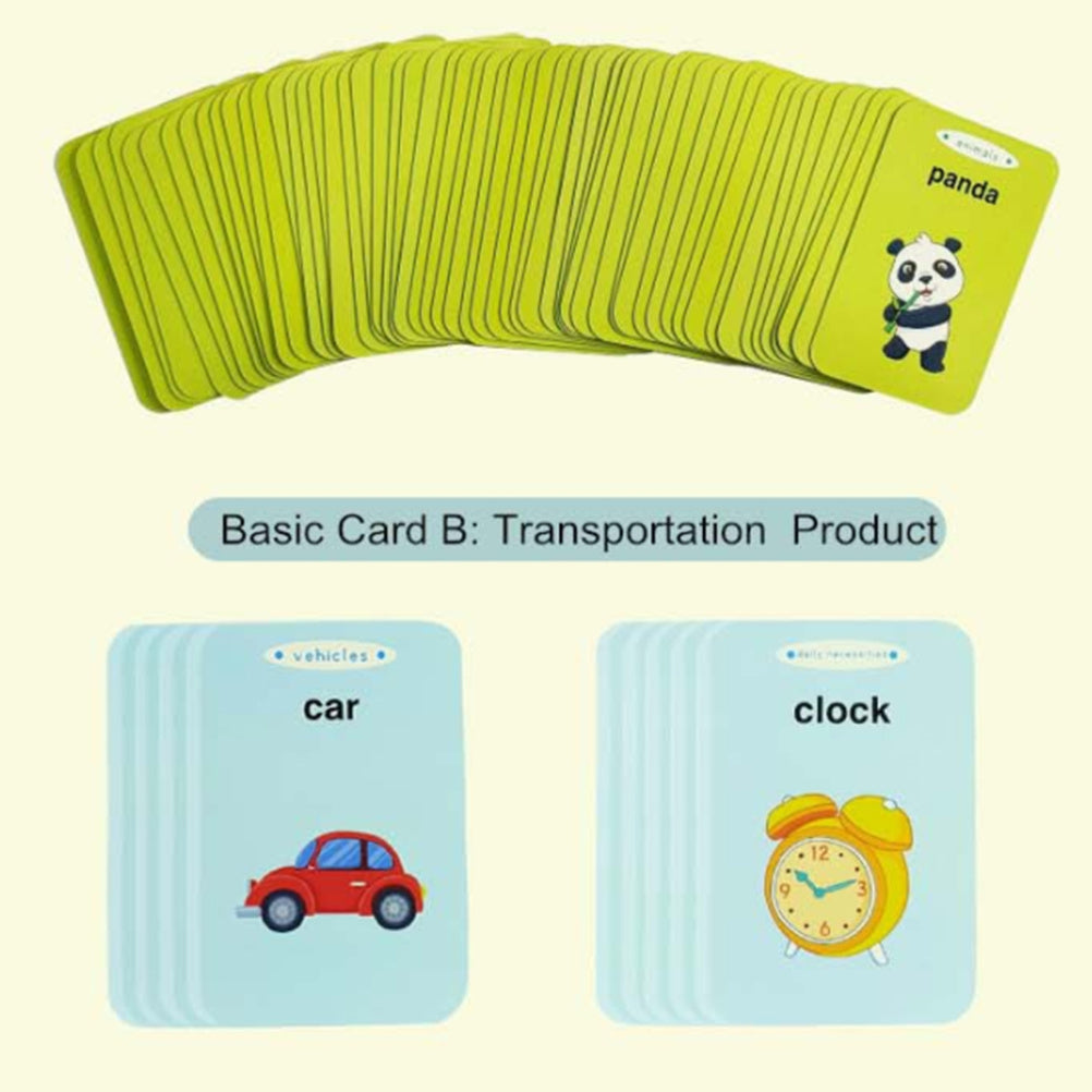 Card Type Early Education Machine Children's Cognitive English Card Early Learning Machine Electronic Interactive Toys Gift for Kids