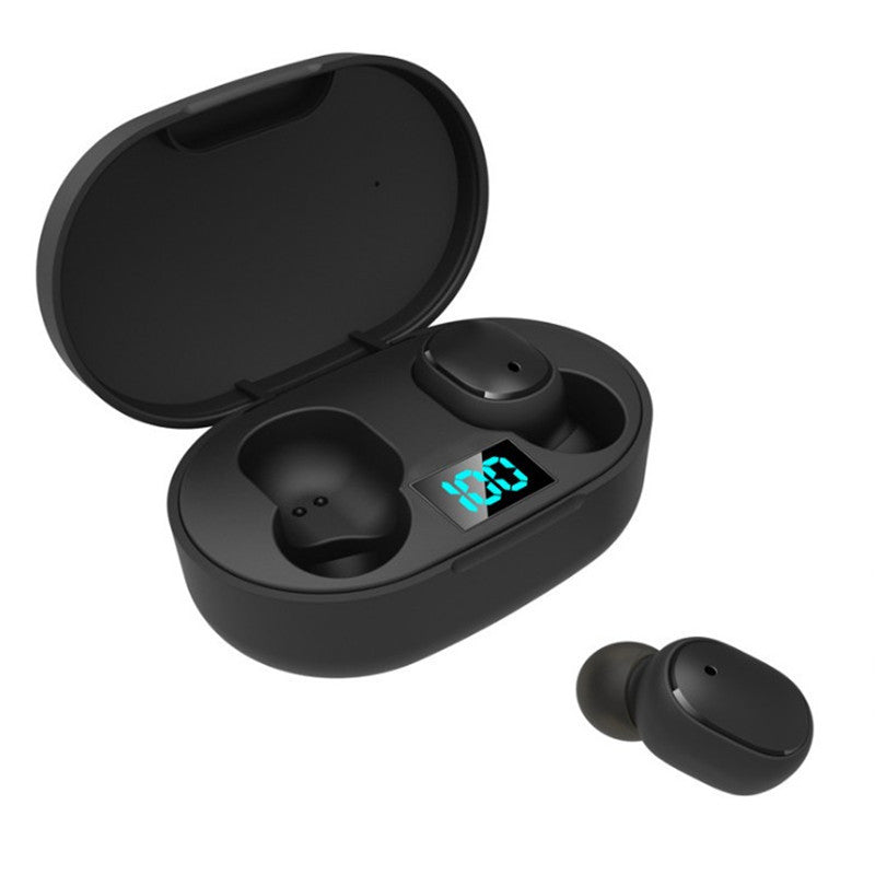 Bluetooth Headset Smart Digital Display True Wireless In-ear English Mini Sports Bluetooth Headset