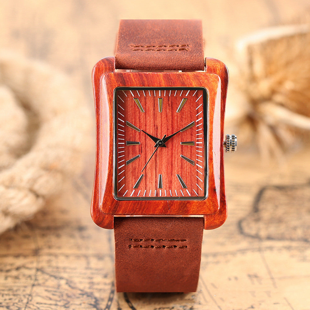 Wooden Watch Literally Attached UP Nail Quartz Watch