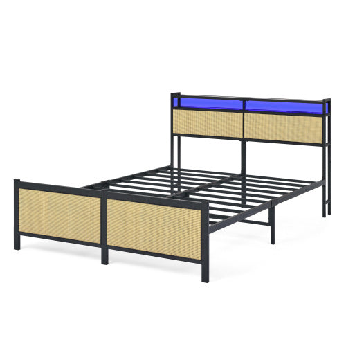 Iron Bed Frame, Metal Bed Frame, Wrought Iron Bed Frame, Iron Platform Bed Frame