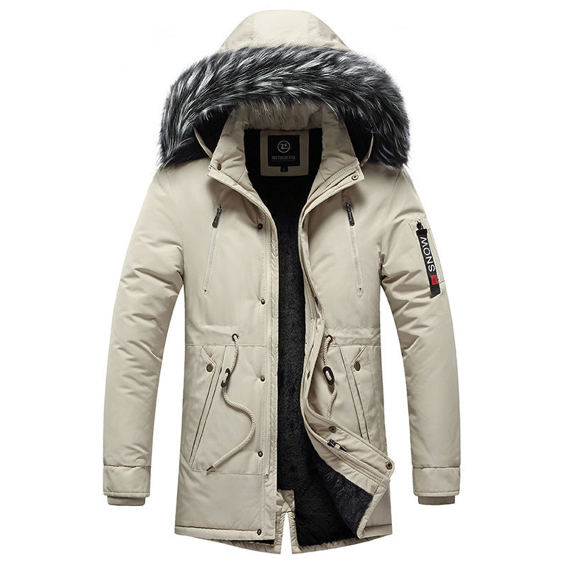 Casual Korean-style Cotton-padded Coat For Men