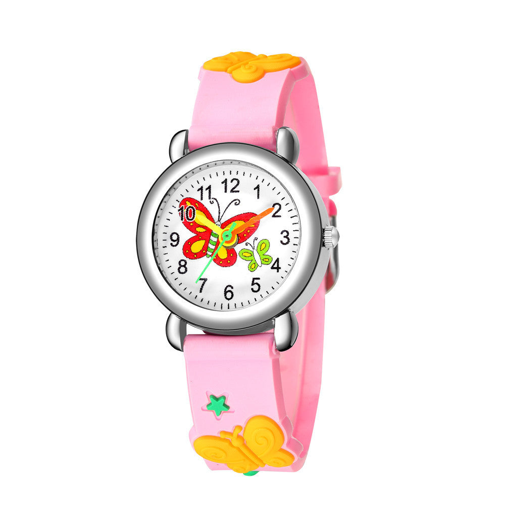 New Children's Cute Butterfly Pattern Quartz Watch