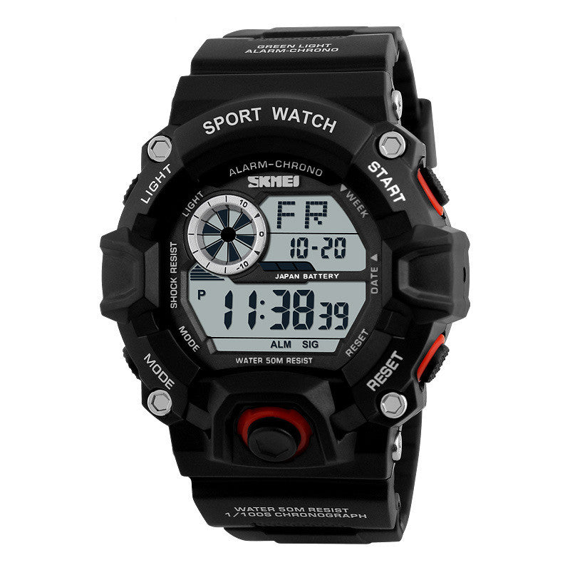 Waterproof Multifunctional Mountaineering Student Electronic Watch