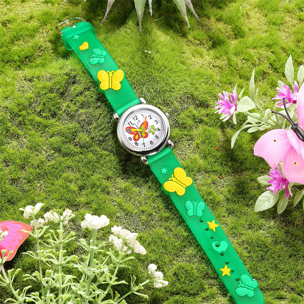 New Children's Cute Butterfly Pattern Quartz Watch