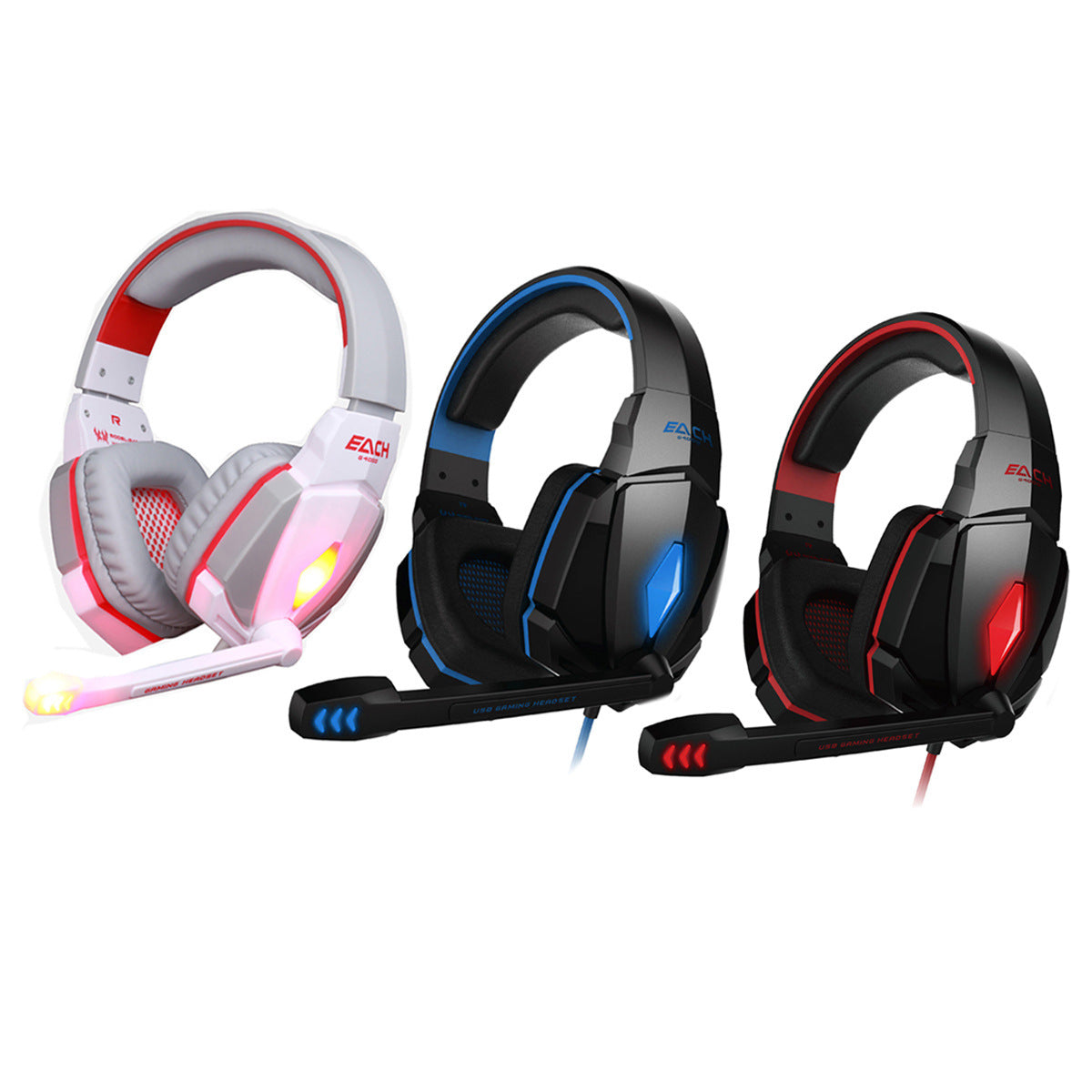 Head-mounted Gaming Computer Gaming Headset Anti-noise Band Microphone