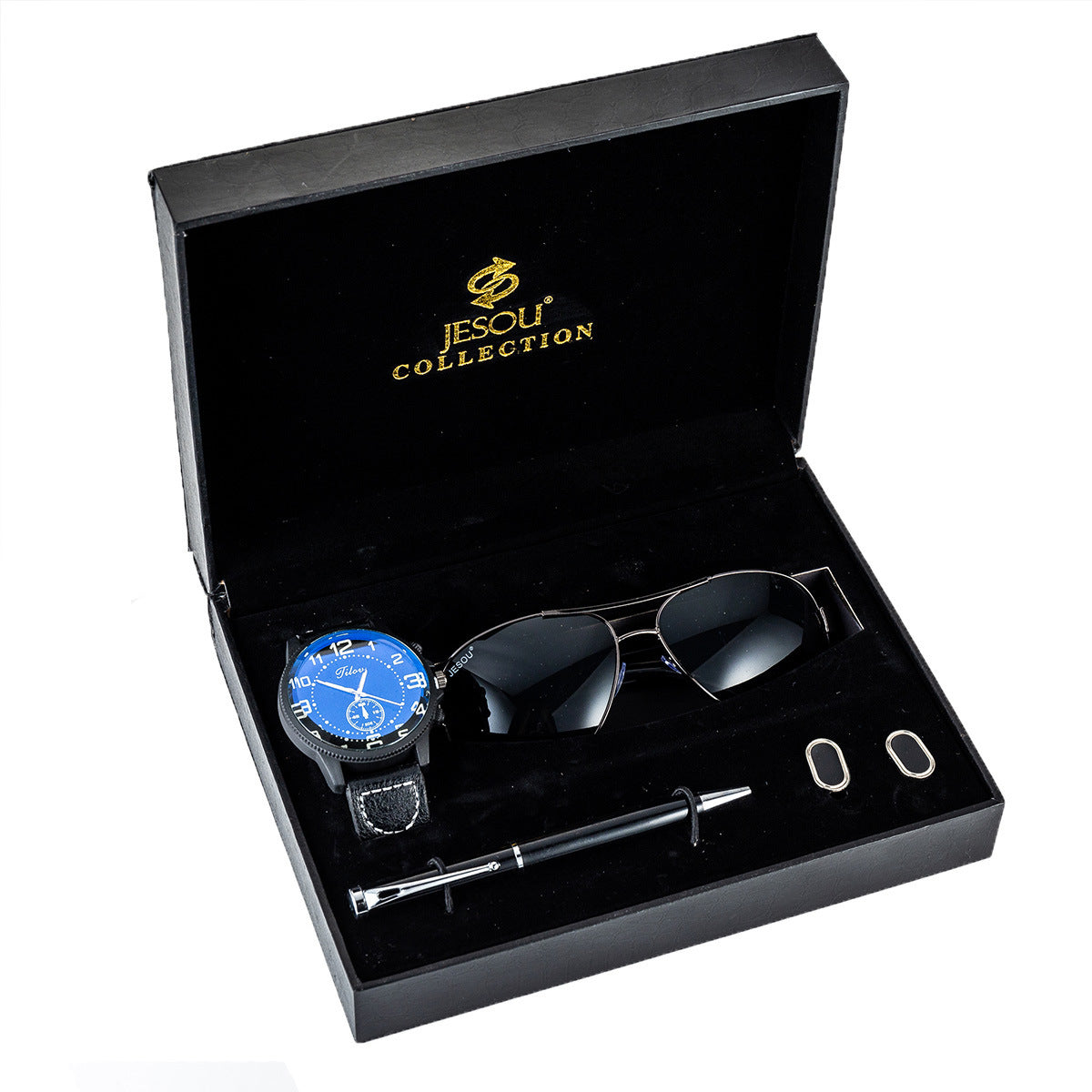 Beautifully Packaged Watch And Pen And Sunglasses Fashion Set