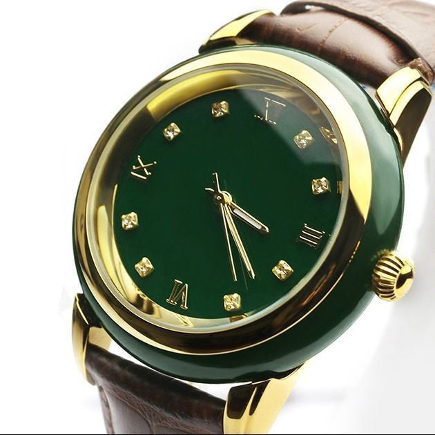 Simple Hetian Sapphire Couple Watch Automatic Quartz