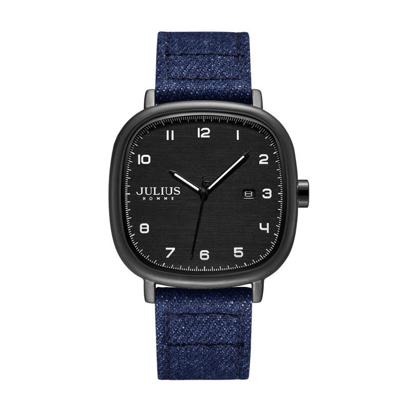 Square Student Simple Strap Waterproof Quartz Watch