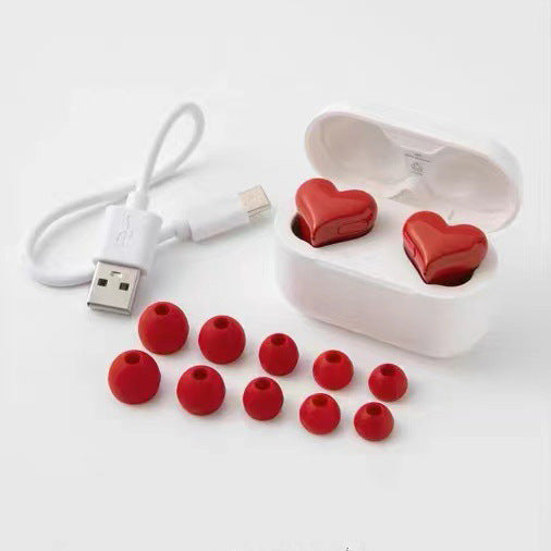 Heart Shaped Earphone Love Girl In Ear