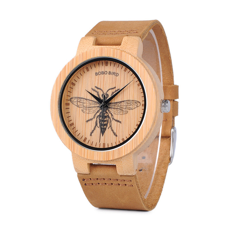 Literary Retro Watch Bamboo Watch