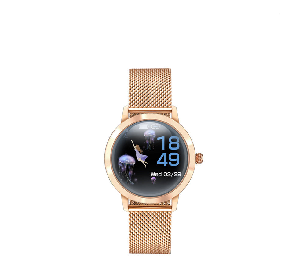 Smart Watch Round Bluetooth Paired Pedometer Heart Rate