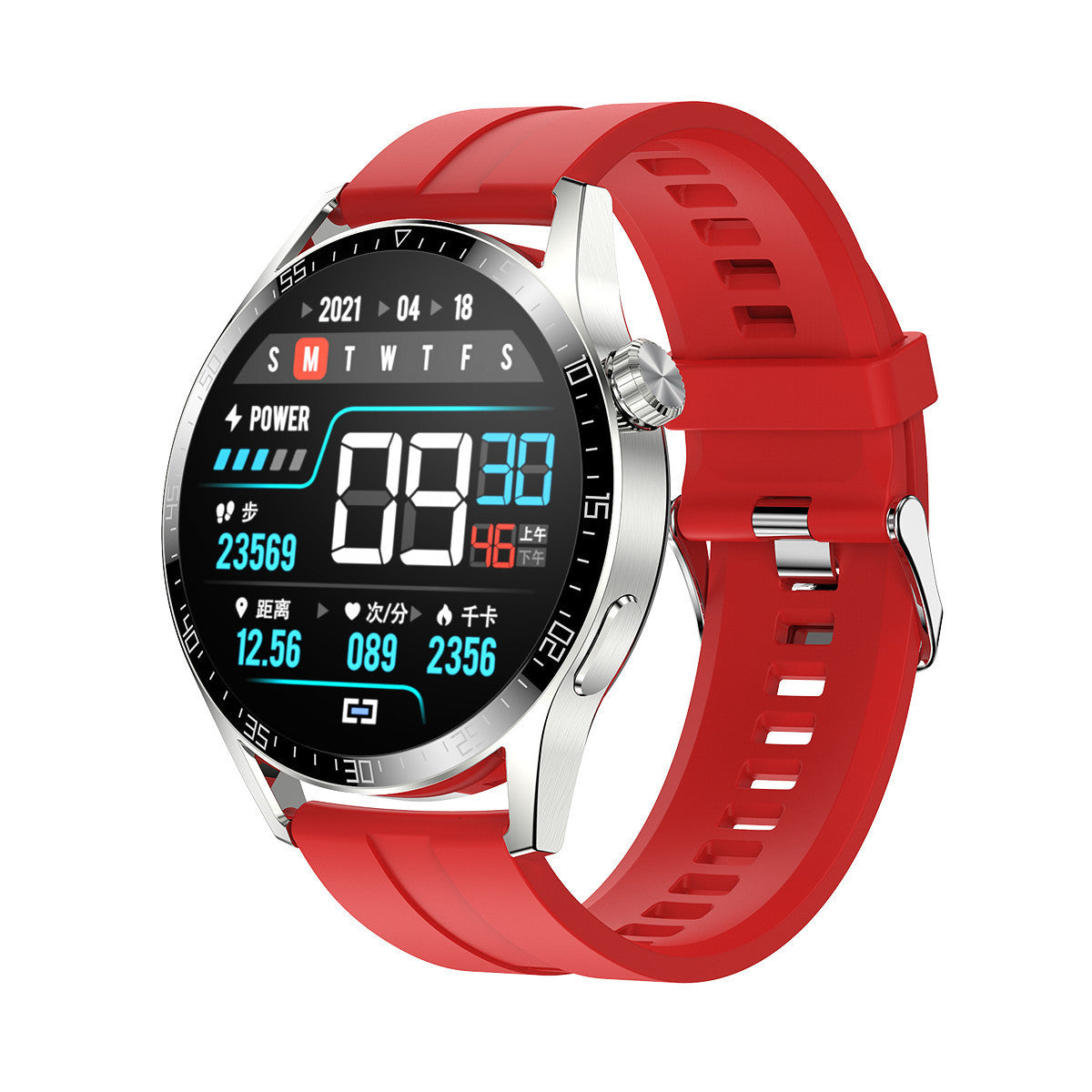 Smart Talking Full Circle Heart Rate Blood Pressure Monitoring Bluetooth Watch