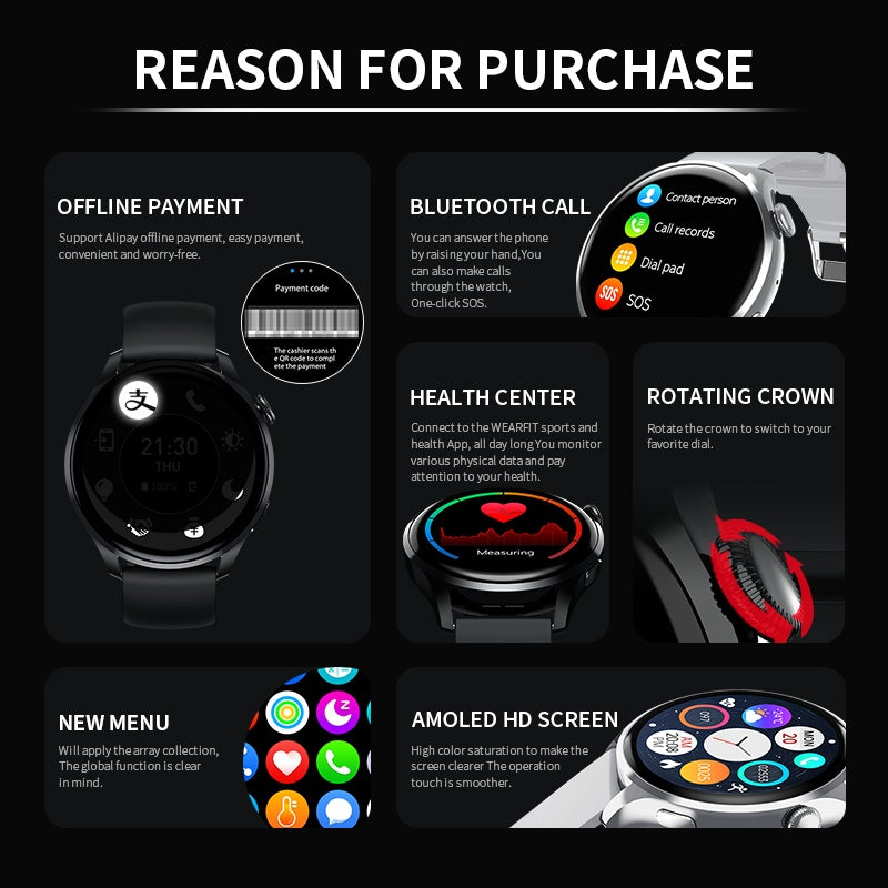 Bluetooth Call Heart Rate Smart Pedometer Sports Watch