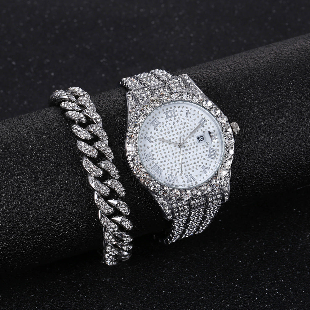 Fashion Hip Hop Chain Diamond Watch