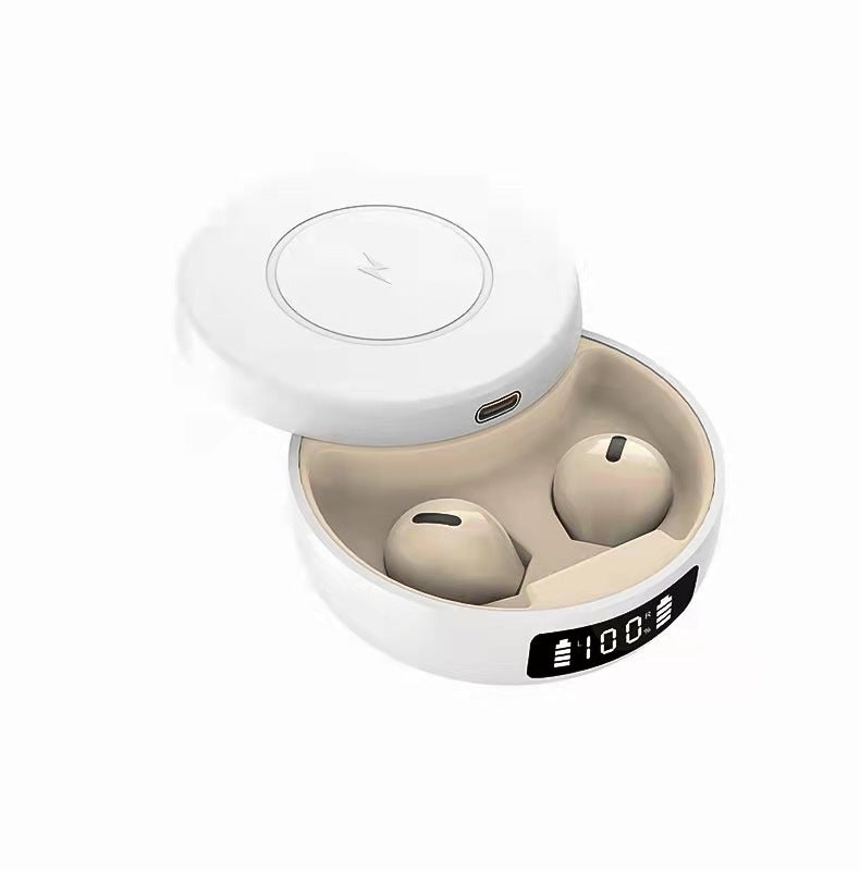 Mini Small Semi-In-Ear Headphones With Wireless Charging