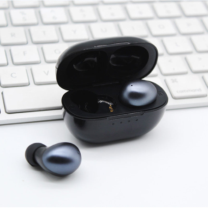 Can Stereo Advertising Promotion Support Music Black Earbud Subwoofer Headset Wireless Bluetooth Headset